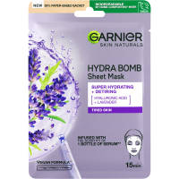 Garnier Skin Naturals Hydratační textilní maska proti projevům únavy s výtažkem z levandule 28 g