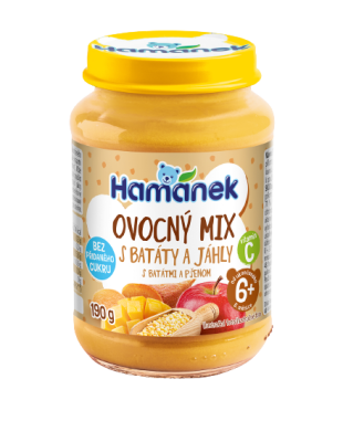Hamánek Ovocný mix s batáty a jáhly 190 g