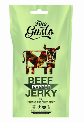 Fine Gusto Hovězí Jerky pepř 25 g