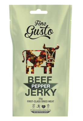 Fine Gusto Hovězí Jerky pepř 25 g