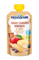 Hamánek Jablko s banánem, borůvkou a jáhly 100 g Hamánek Jablko s banánem, borůvkou a jáhly 100 g