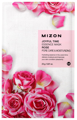 Mizon Joyful Time Essence Mask Rose Hydratační plátýnková maska pro stažení pórů 23 g Mizon Joyful Time Essence Mask Rose Hydratační plátýnková maska pro stažení pórů 23 g