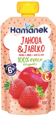 Hamánek Kapsička Jahoda a jablko 100 g