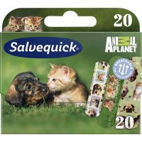 Salvequick Náplast se zvířátky pro děti Animal Planet 20 ks