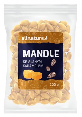 Allnature Mandle slaný karamel 100 g