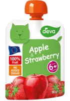 Deva Ovocný příkrm jablko a jahoda 90 g