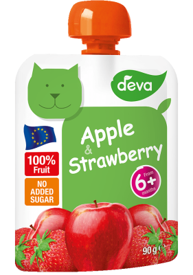 Deva Ovocný příkrm jablko a jahoda 90 g