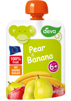 Deva Ovocný příkrm hruška a banán 90 g