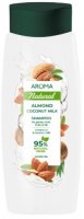 Aroma Šampon na mastné kořínky a suché konce vlasů Mandle & kokosové mléko 400 ml