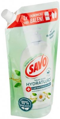 SAVO Heřmánek & Jojobový olej tekuté mýdlo s antibakteriální složkou náhradní náplň 500 ml