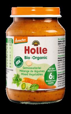 Holle bio dětská přesnídávka Zeleninová směs 190 g