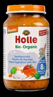 Holle bio dětská přesnídávka Zeleninové rizoto 220 g