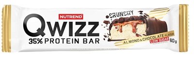 Nutrend Qwizz 35% Protein Bar, mandle/čokoláda 60 g