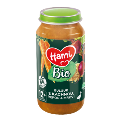 Hami BIO masozeleninový příkrm Bulgur s kachnou, řepou a mrkví 250 g
