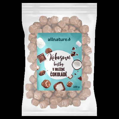 Allnature Kokosové kostky v čokoládě 100 g