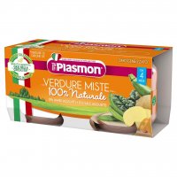 Plasmon Příkrm bezlepkový zeleninový mix 4m+ 2 x 80 g