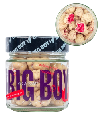 Big Boy Maliny v bílé čokoládě by @kamilasikl 70 g