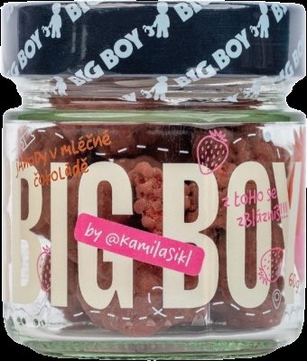 Big Boy Jahody v mléčné čokoládě by @kamilasikl 60 g