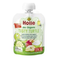 Holle Tasty Turtle - bio dětské ovocné pyré s jogurtem 85 g