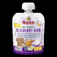 Holle Blueberry Bear - bio dětské ovocné pyré s jogurtem 85 g Holle Blueberry Bear - bio dětské ovocné pyré s jogurtem 85 g