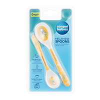 Canpol babies Melaminové lžičky Exotic Animals žluté 2 ks