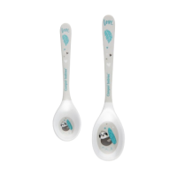 Canpol babies Melaminové lžičky Exotic Animals šedé 2 ks