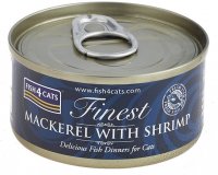 Fish4Cats Konzerva pro kočky Finest makrela s krevetami 70 g