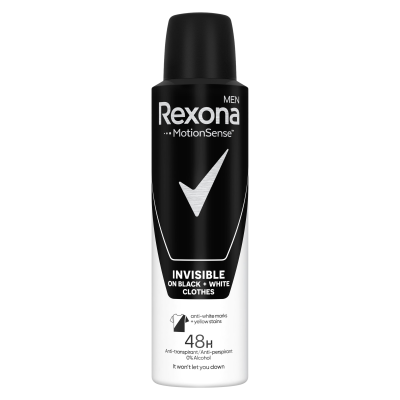 Rexona men antiperspirant sprej Invisible Black&White 150 ml