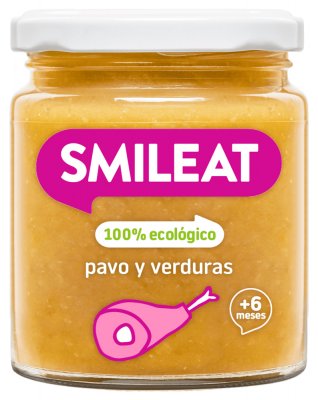 Smileat Organic příkrm Krůta se zeleninou 6m+ 230 g