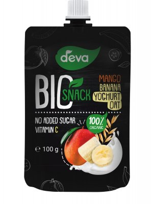 Deva BIO kapsička Mango, Banán, Jogurt, Oves 100 g