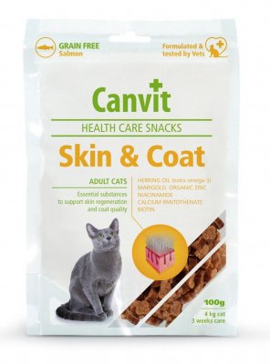 Canvit Snacks CAT Skin & Coat 100 g