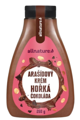 Allnature Arašídový krém hořká čokoláda 260 g