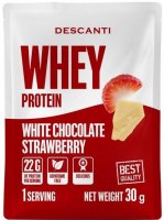 Descanti Whey Protein Jahoda, bílá čokoláda 30 g