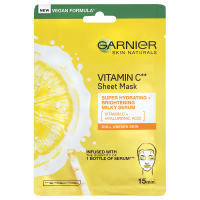 Garnier Skin Naturals hydratační textilní maska pro rozjasnění pleti s vitamínem C 28 g