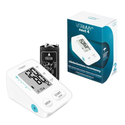 Vitammy Next 4 Ramenní tlakoměr s USB napájením a měřením při nafukování manžety Vitammy Next 4 Ramenní tlakoměr s USB napájením a měřením při nafukování manžety