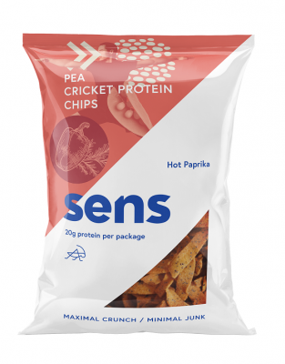 Sens Protein chipsy s cvrččím proteinem - Mák & Mořská sůl 80 g