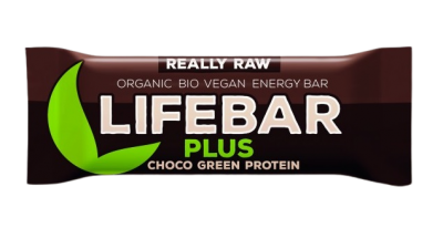 Lifefood Lifebar Protein tyčinka Chocolate Green BIO 47 g