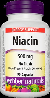 Webber Naturals Niacin 500mg 90 kapslí