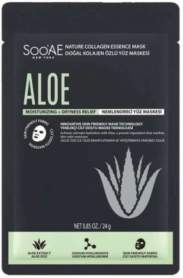 Soo'AE Nature collagen essence maska s aloe vera 25 g