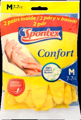 Spontex Confort rukavice vel. M, 2 páry 2 x 2 ks
