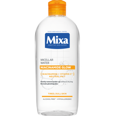 Mixa Niacinamide Glow Micelární voda 400 ml