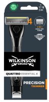 Wilkinson Sword Sword Quattro Essential Precision Trimmer - holicí strojek + 1 náhradní hlavice