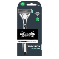 Wilkinson Sword Sword Quattro Essential Precision Sensitive - holicí strojek + 1 náhradní hlavice