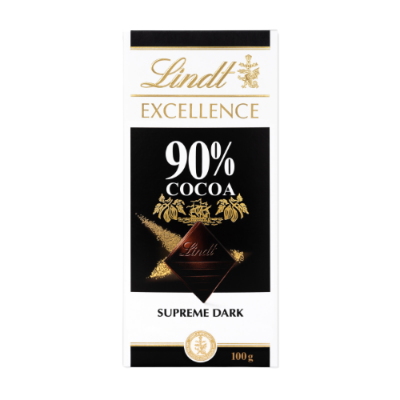 Lindt Excellence 90% hořká čokoláda 100 g