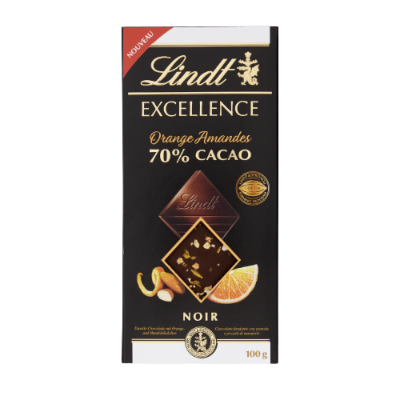 Lindt Excellence Passion Orange Almonds 100 g