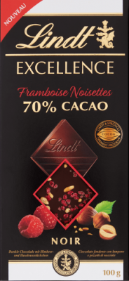 Lindt Excellence Passion Raspberry Hazelnut 100 g