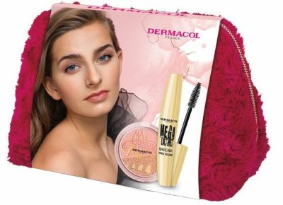 Dermacol Kosmetická sada s řasenkou Mega Lashes a bronzerem 2 ks