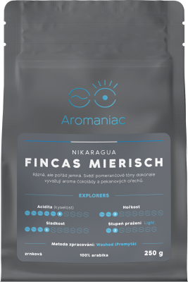 Aromaniac Nikaragua Fincas Mierisch - zrnková 250 g