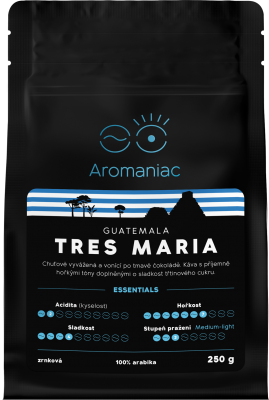 Aromaniac Guatemala Tres Maria, zrnková 250 g