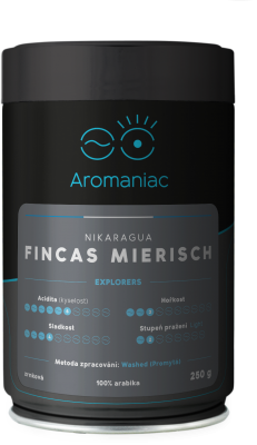 Aromaniac Nikaragua Fincas Mierisch - zrnková, dóza 250 g